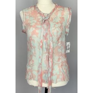 NWT PIAZZA SEMPIONE BLOUSE MADE IN ITALY SIZE SMALL